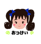 お絵描き女の子スタンプ（個別スタンプ：8）