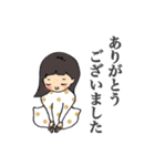 前髪は短い派の女子達（個別スタンプ：5）