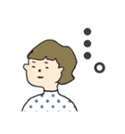 前髪は短い派の女子達（個別スタンプ：19）