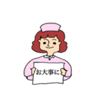 前髪は短い派の女子達（個別スタンプ：24）