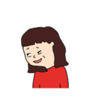 前髪は短い派の女子達（個別スタンプ：32）