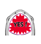 使いやすい言葉 大口サメくん 冬バージョン（個別スタンプ：2）