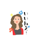 女子のお気持ちスタンプ（個別スタンプ：5）