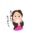 女子のお気持ちスタンプ（個別スタンプ：13）