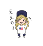 出っ歯女子ー！（個別スタンプ：36）