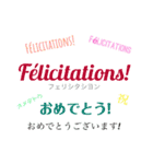 フランス語と日本語 xmasやイベント用（個別スタンプ：17）