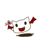 これは白い猫です！ ？ - 悪魔の記事（個別スタンプ：2）