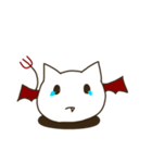 これは白い猫です！ ？ - 悪魔の記事（個別スタンプ：9）