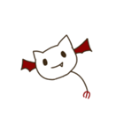 これは白い猫です！ ？ - 悪魔の記事（個別スタンプ：13）