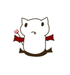 これは白い猫です！ ？ - 悪魔の記事（個別スタンプ：14）