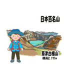 日本百名山 登山女子 上信越0123c（個別スタンプ：19）