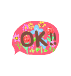 花 日常 よく使う言葉（個別スタンプ：9）