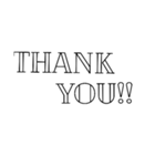 使える！文字だけ。（個別スタンプ：30）