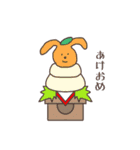 うさ郎とうさ美。【冬】（個別スタンプ：3）