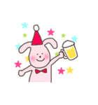 うさ郎とうさ美。【冬】（個別スタンプ：9）
