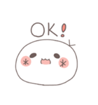 ゆるゆる白もちスタンプ（個別スタンプ：13）