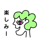横顔女の子（個別スタンプ：12）