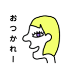 横顔女の子（個別スタンプ：13）