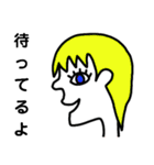 横顔女の子（個別スタンプ：22）