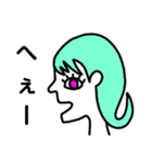 横顔女の子（個別スタンプ：33）