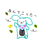 ほんわかタッチのふわふわうさぎ（個別スタンプ：21）