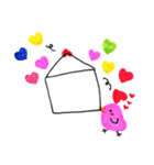 ほんわかタッチのふわふわうさぎ（個別スタンプ：34）