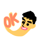 顎の長い人（個別スタンプ：3）