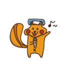 ふわふわリスさん（個別スタンプ：14）