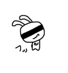 目の周りが黒いうさぎさん（個別スタンプ：12）