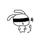 目の周りが黒いうさぎさん（個別スタンプ：22）
