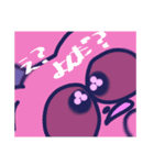 変なうさぎとたぬきととり。（個別スタンプ：9）