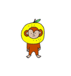 果物と動物（個別スタンプ：1）