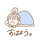 おだんご おんなのこ（個別スタンプ：5）