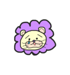 むらさきのらいおん（個別スタンプ：1）