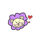 むらさきのらいおん（個別スタンプ：4）
