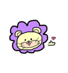 むらさきのらいおん（個別スタンプ：7）