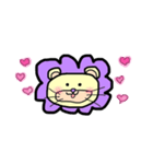 むらさきのらいおん（個別スタンプ：8）