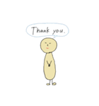 かんたんな英語を使った人たち（個別スタンプ：1）
