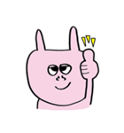 うさぎたち(ピンク)（個別スタンプ：7）