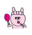 うさぎたち(ピンク)（個別スタンプ：36）