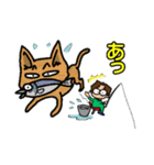 釣りきち君の魚釣りスタンプ①です。（個別スタンプ：28）