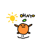 オレンジぽこの日常スタンプ vo.1（個別スタンプ：3）