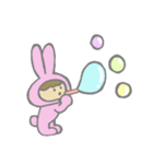 うさぎの家族スタンプ（個別スタンプ：30）