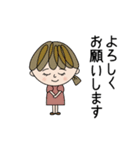 カラフルな女の子＊日常会話①（個別スタンプ：7）