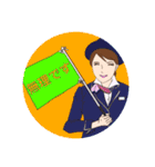 eバス屋のガイドさんと少し運転手さんも。（個別スタンプ：6）