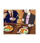 eバス屋のガイドさんと少し運転手さんも。（個別スタンプ：11）