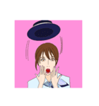 eバス屋のガイドさんと少し運転手さんも。（個別スタンプ：12）
