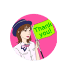 eバス屋のガイドさんと少し運転手さんも。（個別スタンプ：21）