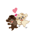 ミックス犬 シープーとペキプー（個別スタンプ：3）