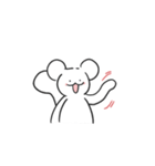 面倒な白リス（個別スタンプ：1）